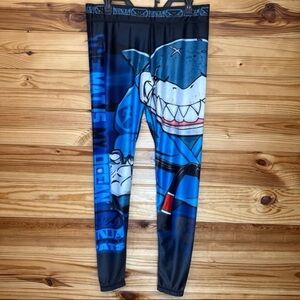 Ninja grappling shark fighter jujitsu muay Thai the mat is my ocean leggings 2X
